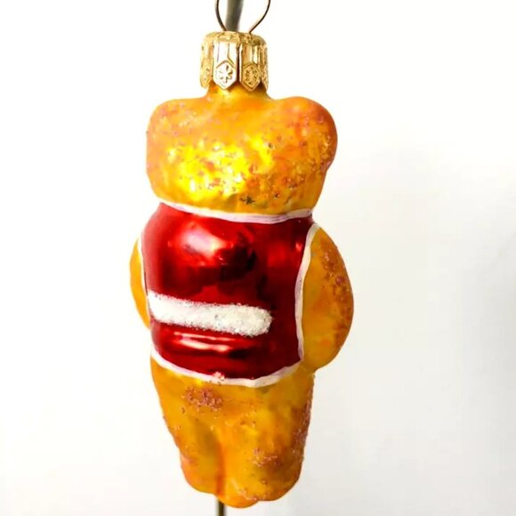 NEW Authentic Christopher Radko TEDDY BEAR Gold Tiny Tedy HandMade Glass Ornamet - Picture 7 of 7